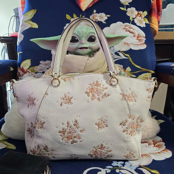 Coach Prairie Satchel in Chalk Rose Bouquet - Picture 4 of 15